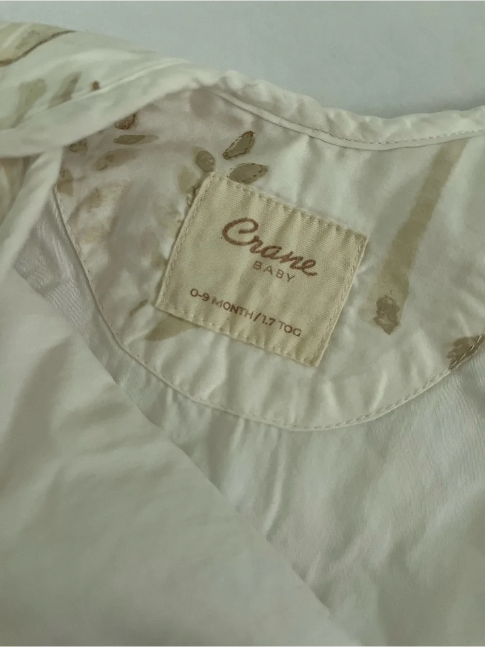 Crane Baby Neutral Safari Animal Baby Sleep Sack in Cream